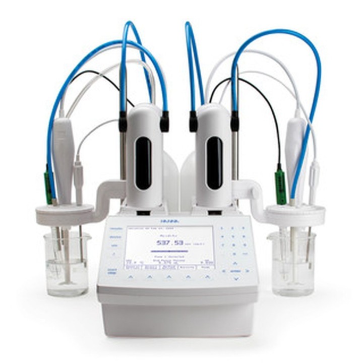 Titreur automatique Hanna Instruments, 2 cartes de capteurs, livré avec agitateur, burette en verre 25 mL
