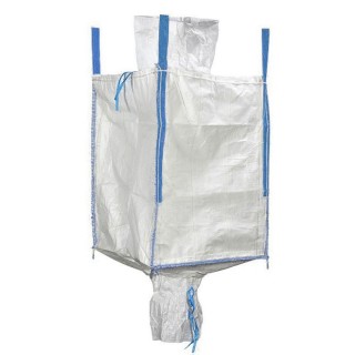 Big Bag avec jupe de remplissage et goulotte de vidange - Dim. Int. 91 x 91 x 120 cm - capacité 1000 kg