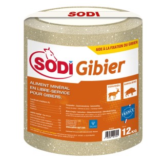 Bloc à lécher cylindrique SODI GIBIER - 12 kg - A l'unité ou en palette