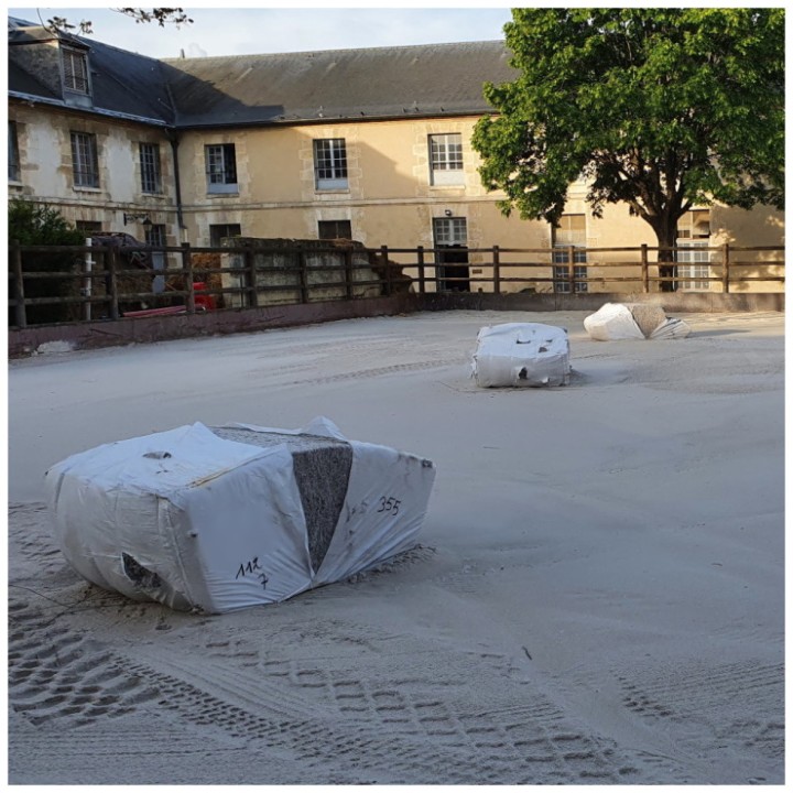 Fibre équestre PREMIUM Grise, balle 300 kg environ
