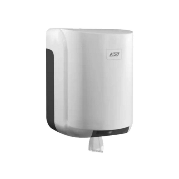 Distributeur de bobine d'essuie-mains dévidage central mural blanc ABS