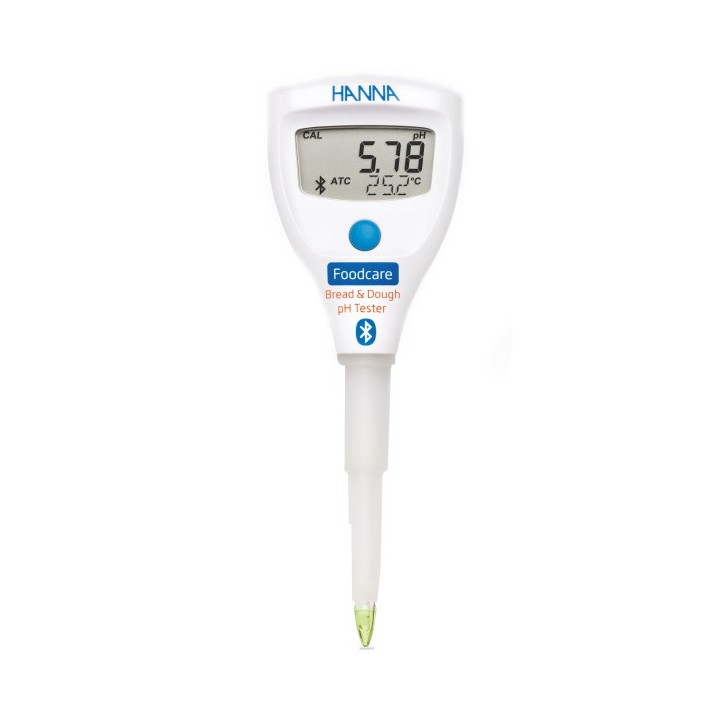 Testeur de pH et température Hanna Instruments Foodcare pain, pâtes et levain - Bluetooth