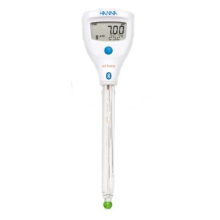 Testeur de pH Hanna Instruments avec électrode spéciale Labo - Electrode remplissage gel  - HALO2 Bluetooth