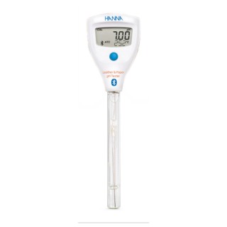 Testeur de pH Hanna Instruments avec électrode spéciale cuir et papier  - HALO2 Bluetooth