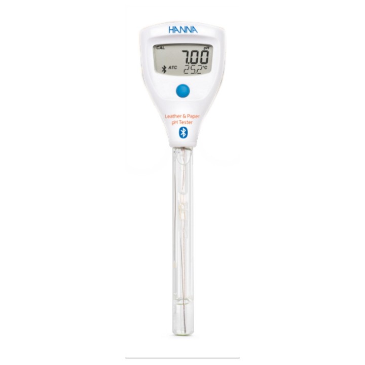 Testeur de pH Hanna Instruments avec électrode spéciale cuir et papier  - HALO2 Bluetooth