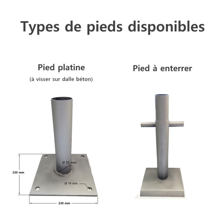 Abri bâché Bati-Ser Axame, 6 x 14 m, pieds droits AXAMBAT614PEPCPF