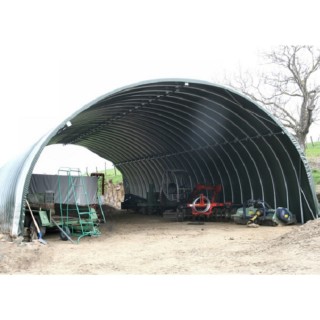Abri bâché Bati-Ser Axame, 6 x 6 m, pieds droits AXAMBAT66PEPFPC