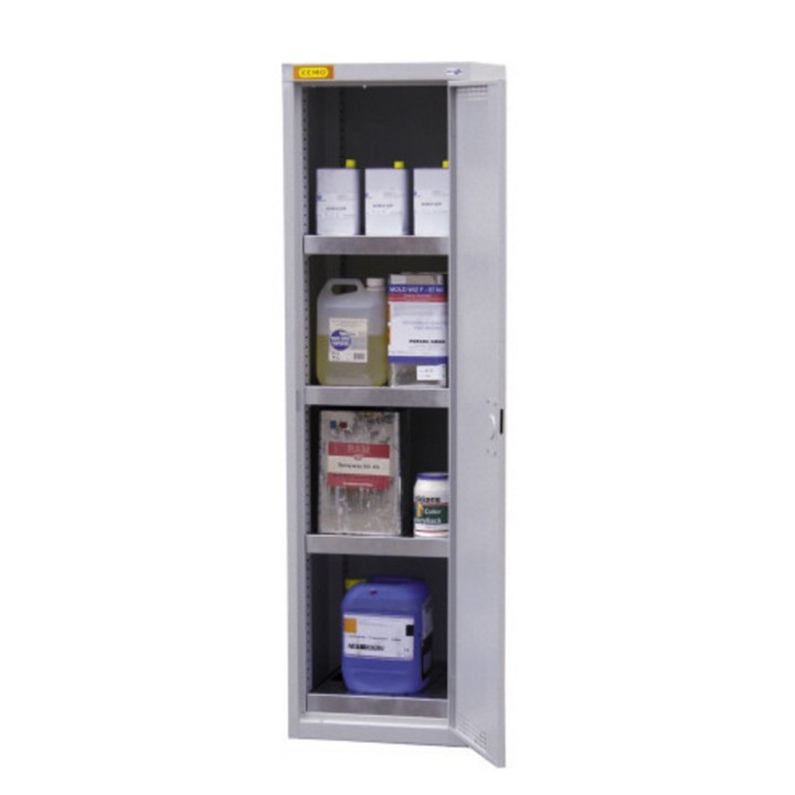Armoire de sûreté 5/20 Cemo, produits chimiques et toxiques, 1 porte battante