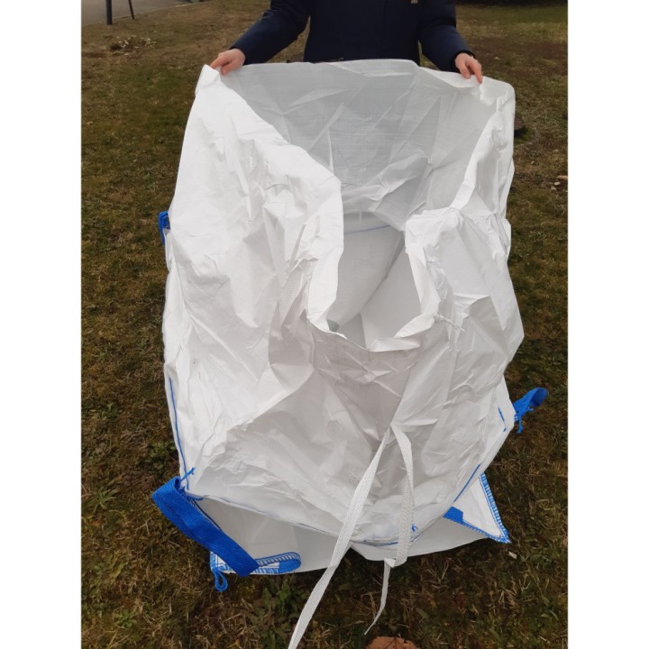 Big Bag avec jupe de remplissage et goulotte de vidange - Dim. Int. 91 x 91 x 120 cm - capacité 1000 kg