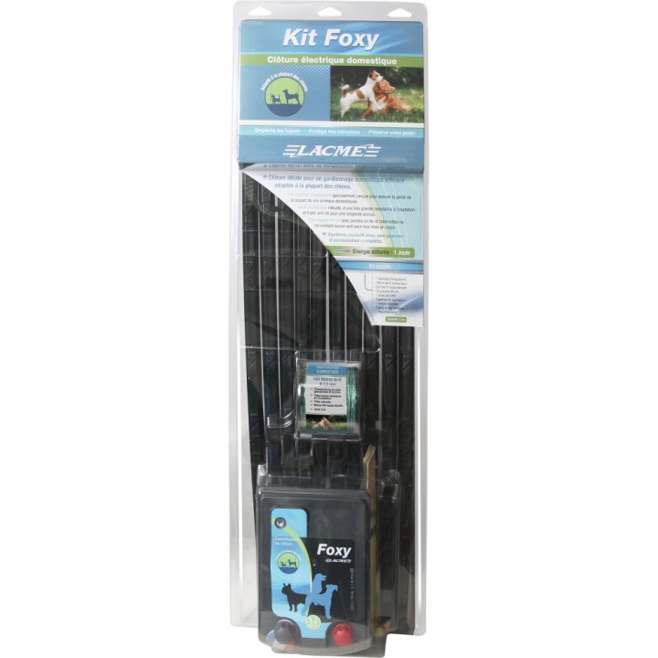 Kit clôture électrifiée pour garde de chien Foxy-3 Lacmé