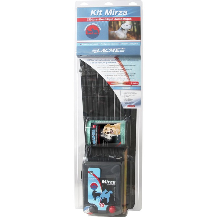 Kit clôture électrifiée spécial chien difficile à garder Mirza-3 Lacmé