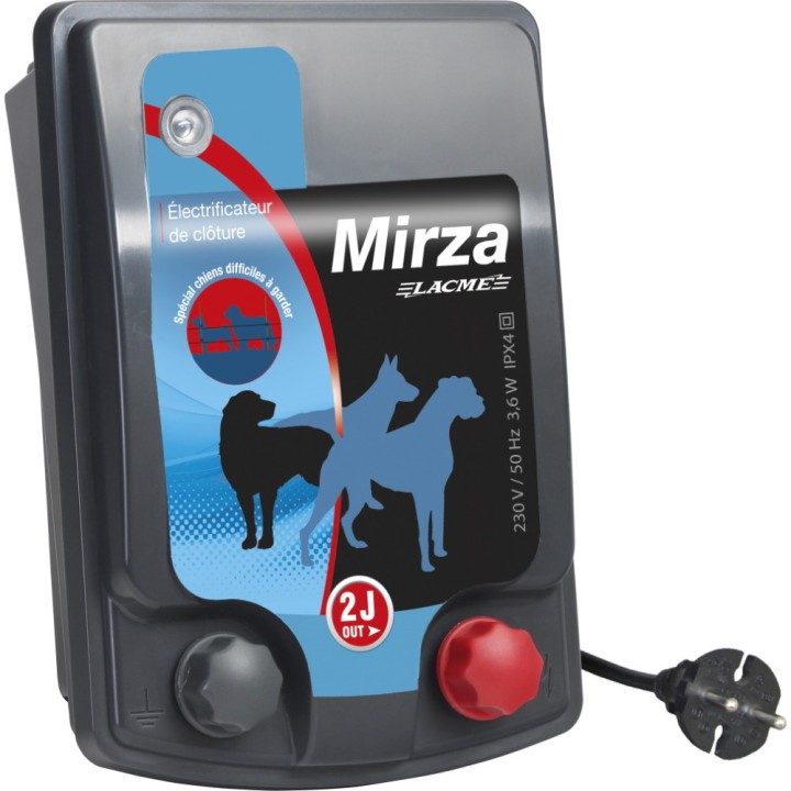 Electrificateur sur secteur pour clôture électrifiée pour chien difficile à garder Mirza-3 Lacmé