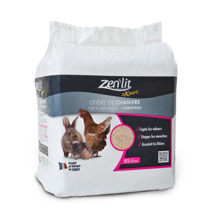 Litière Zen'lit Expert Chanvre + Cobiotex 7 kg