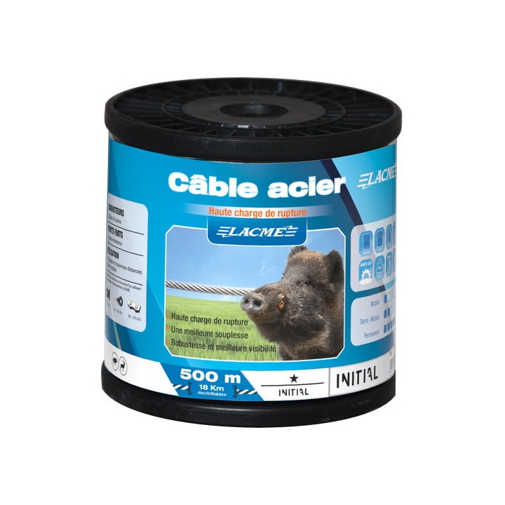 Câble acier galvanisé à haute charge de rupture CABLE ACIER Bobine Lacmé