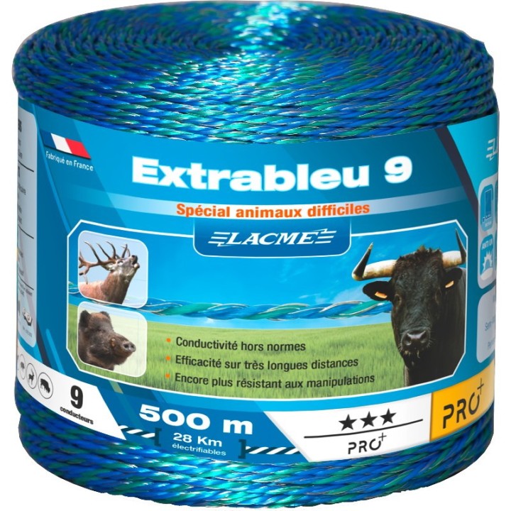 Clôtures EXTRABLEU 9 Bobine Lacmé