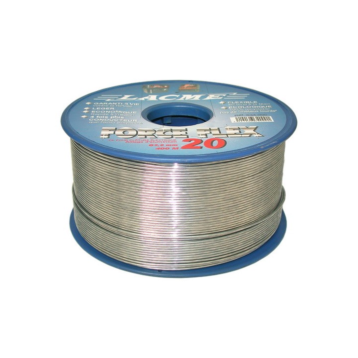 Conducteur en alliage d'aluminium FORCEFLEX 20, 400M Bobine Lacmé