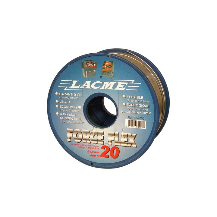 Conducteur en alliage d'aluminium FORCEFLEX 20, 400M Bobine Lacmé