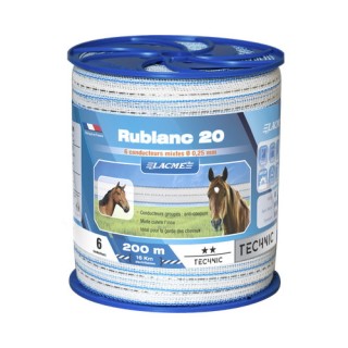 Rubans RUBLANC 20MM Bobine Lacmé