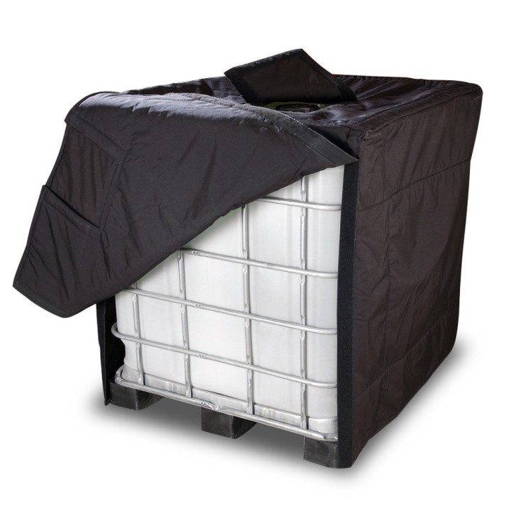 Couverture isolante Deluxe Kuhlmann avec couvercle intégré pour cuve IBC 1000L