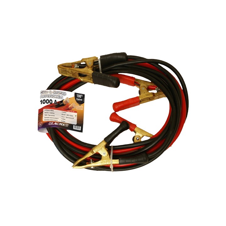 Câble de démarrage en cuivre 1000 A CU 50 mm2 Lacmé