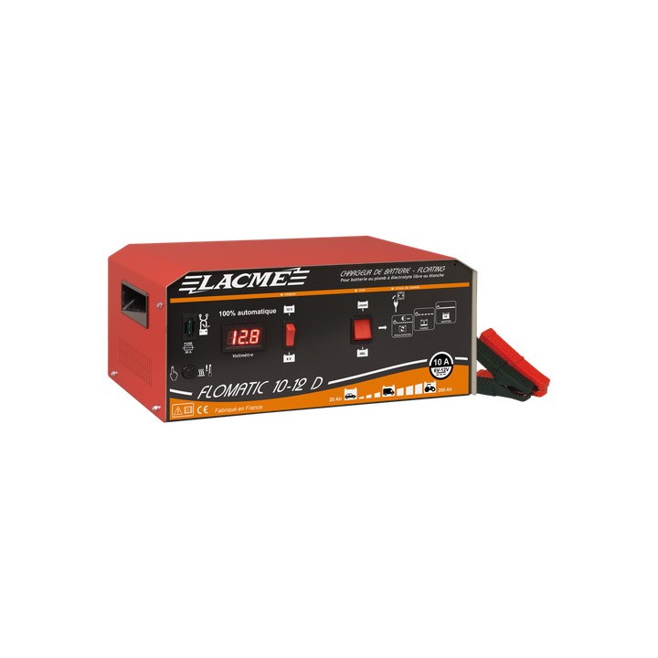 Chargeur pour batteries au plomb FLOMATIC 10-12 Lacmé