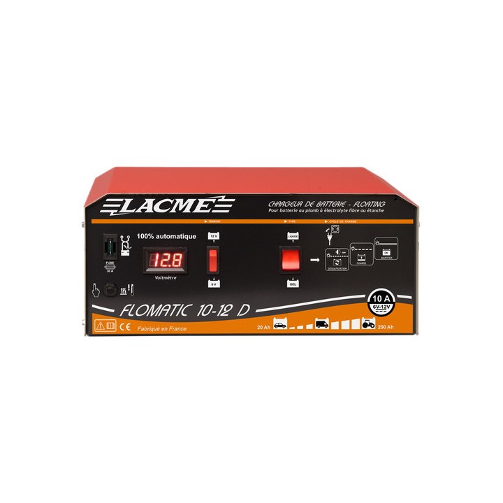 Chargeur pour batteries au plomb FLOMATIC 10-12 Lacmé