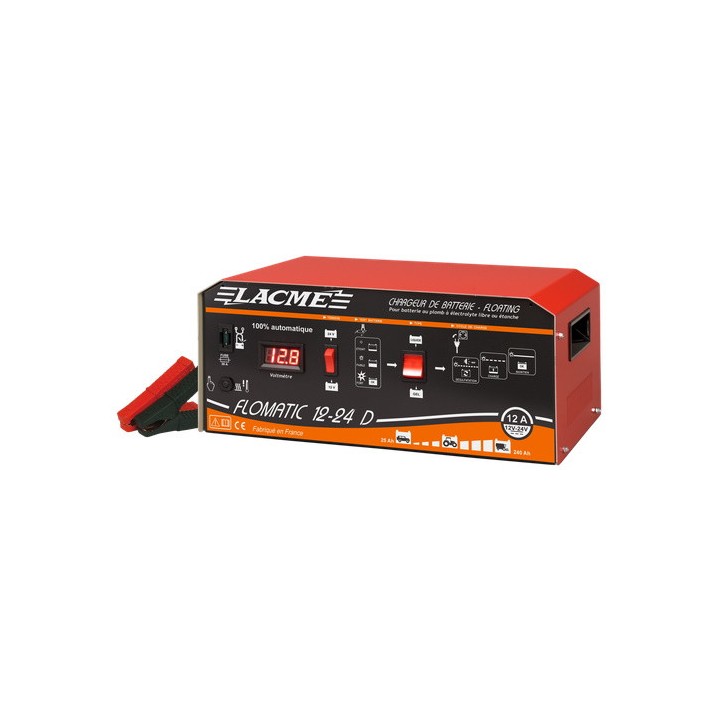 Chargeur pour batteries au plomb FLOMATIC 12-24 Lacmé