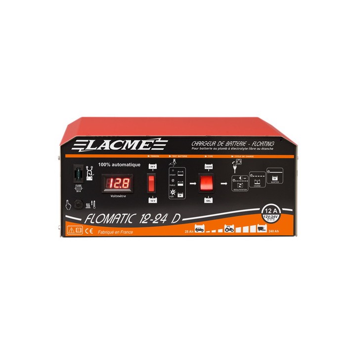 Chargeur pour batteries au plomb FLOMATIC 12-24 Lacmé