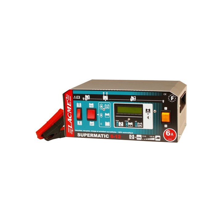 Chargeur pour batteries au plomb SUPERMATIC 6-12 Lacmé