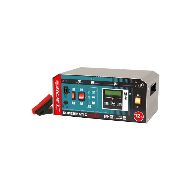 Chargeur pour batteries au plomb SUPERMATIC 12-24 Lacmé