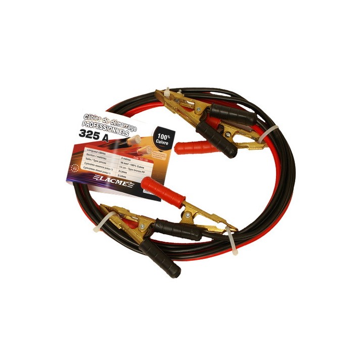 Câble de démarrage en cuivre 325 A CU 16 mm2 Lacmé