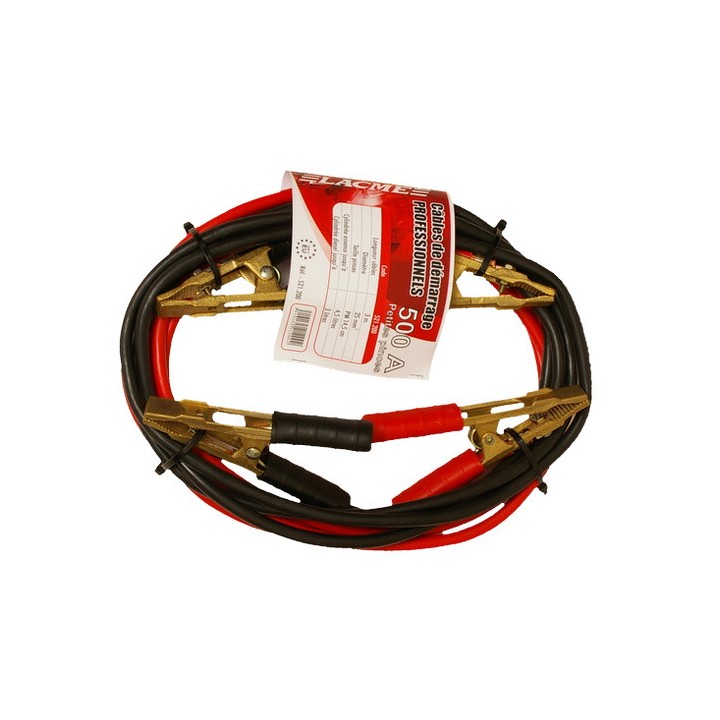 Câble de démarrage en cuivre 500 A CU 25 mm2 Lacmé