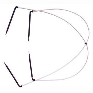 Ensemble Manifold NETAFIM 1 entrée / 4 sorties + 4 micro-tubes 60 cm + 4 piquets goutteur Arrow, lot de 25 pcs