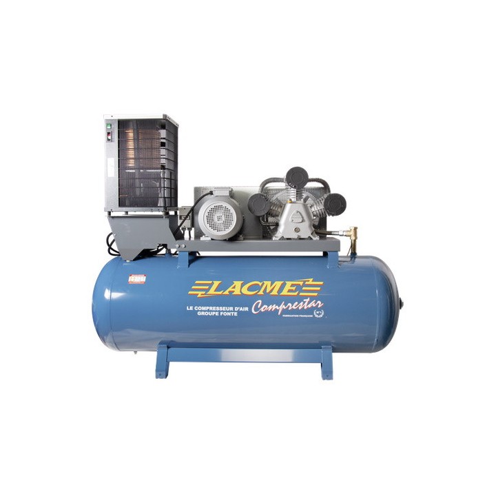 Compresseur d'air monoétagé à courroies fixes Comprestar 55W500SC Tri Lacmé