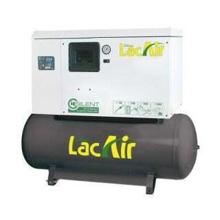 Compresseur d'air biétagé à courroies fixes Silent C28/270SC-D 13 bars Tri Lacmé