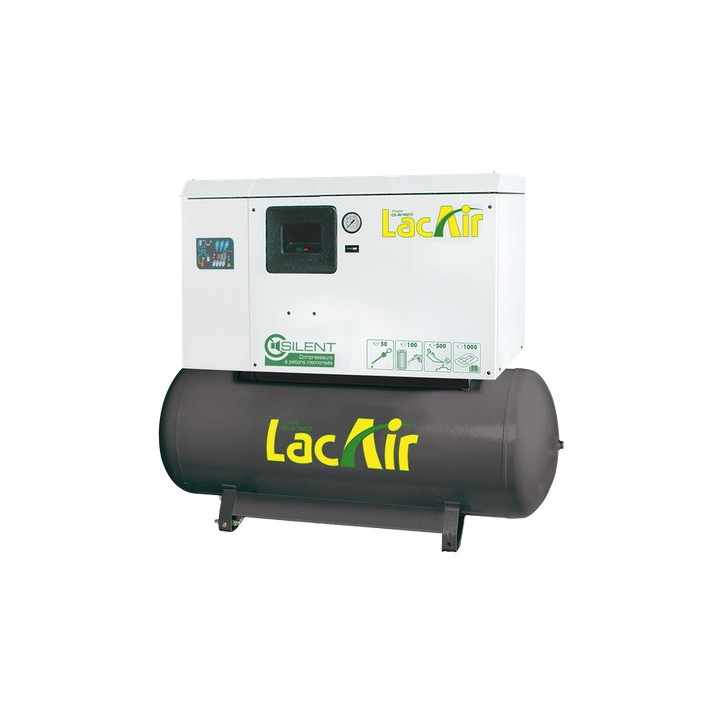 Compresseur d'air biétagé à courroies fixes Silent C33/270SCD 13 bars Tri Lacmé