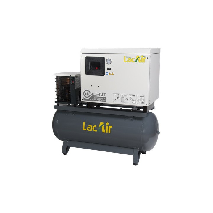 Compresseur d'air biétagé à courroies fixes Silent C36/270SCD Tri Lacmé