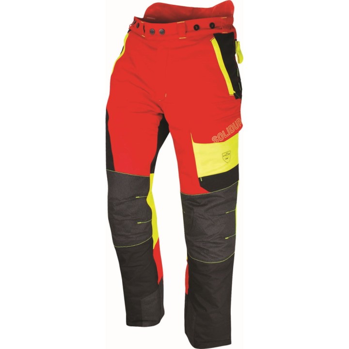 Pantalon Comfy rouge +7cm Solidur
