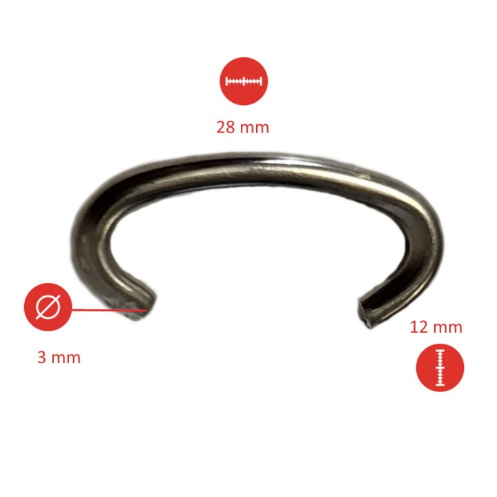 Agrafes Inox pour Pince à Grillage - Fixation Grillage - 100 unités