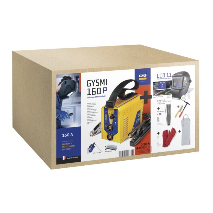 Coffret soudure GYSMI 160P GYS - Mono 230 V - 16 A