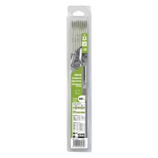 10 électrodes 308L Inox GYS - Ø 2,5 mm - Longueur 300 mm