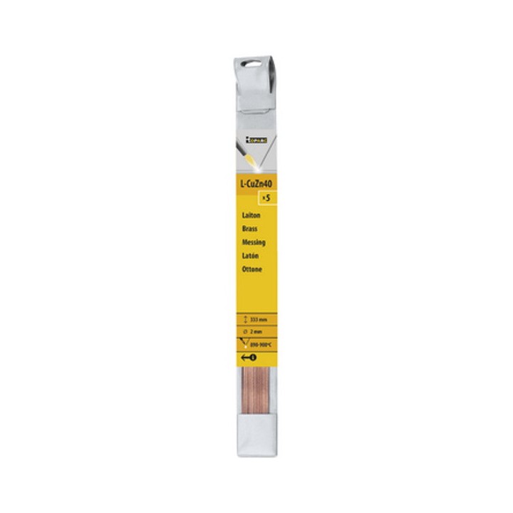 5 baguettes laiton GYS - Ø 2 mm - Long. 333 mm