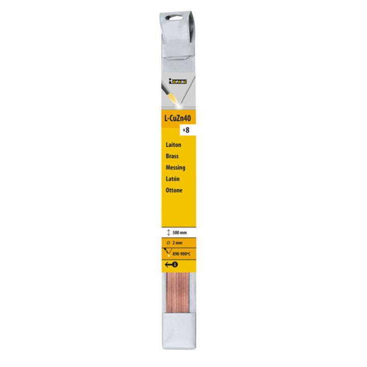 8 baguettes laiton GYS - Ø 2 mm - Long. 500 mm