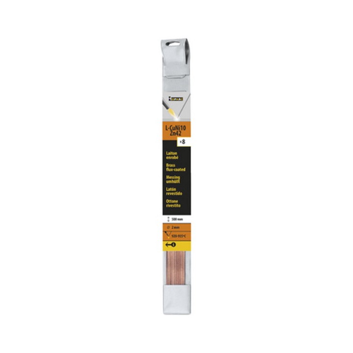 8 baguettes laiton enrobée GYS - Ø 2 mm - Long. 500 mm