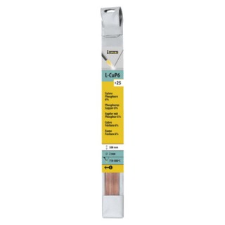 25 baguettes cuivre phosphore  6 % GYS - Ø 2 mm - Long. 500 mm