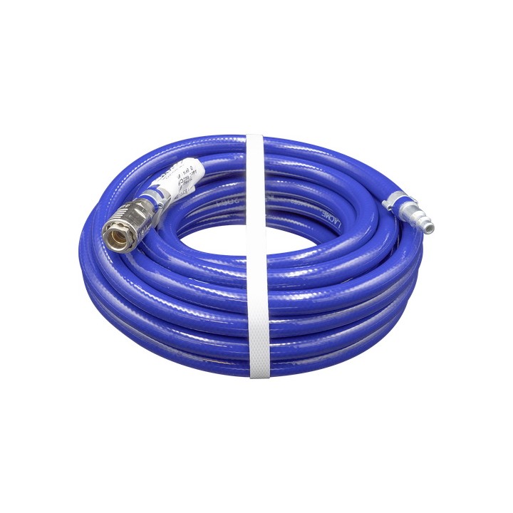Tuyau d'air comprimé PVC armé, 8m de longueur et 8x14mm de diamètre Lacmé