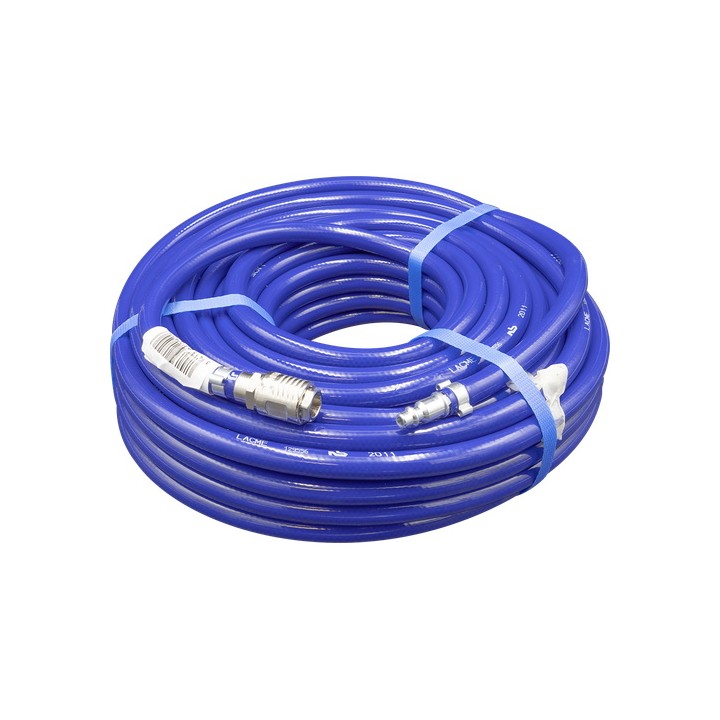 Tuyau d'air comprimé PVC armé, 25m de longueur et 8x14mm de diamètre Lacmé
