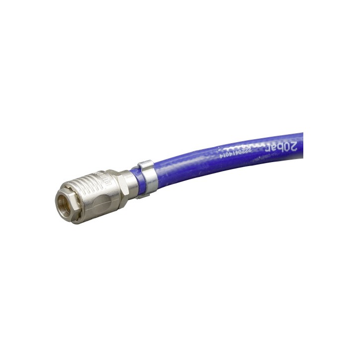 Tuyau d'air comprimé PVC armé, 25m de longueur et 8x14mm de diamètre Lacmé