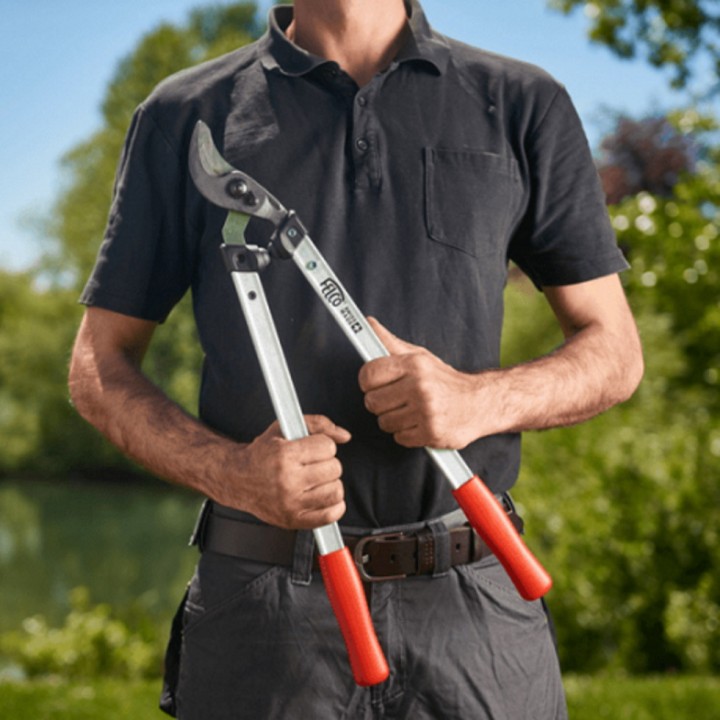 Sécateur Elagueur à 2 mains tube Aluminium - Coupe tirante - Longueur 60 cm FELCO 211-60