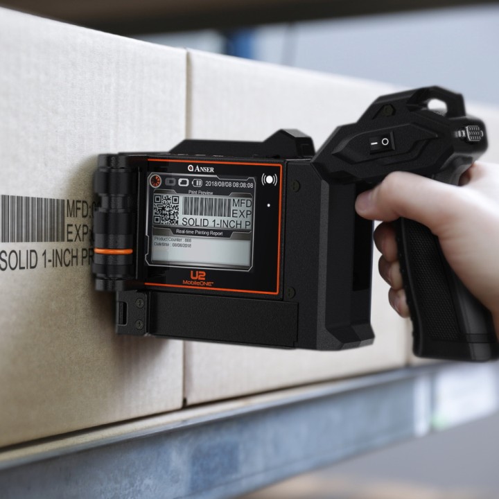 Imprimante portative U2 MobileONE Anser, pack complet - jet d'encre HD